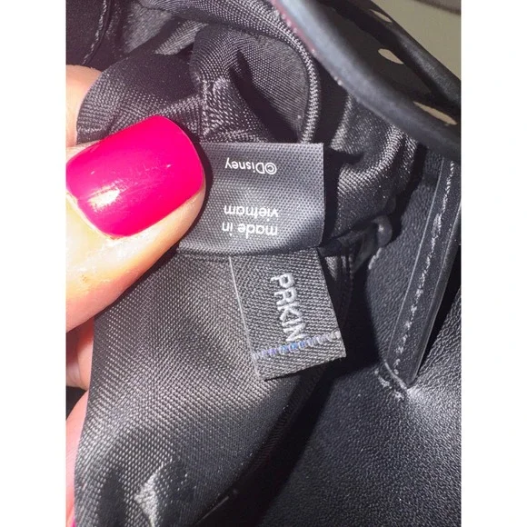 Kate Spade New York Minnie Mouse Polka Dot Backpack Black Red Bow Disney - Picture 12 of 14